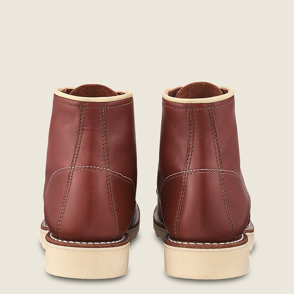 Bottes Red Wing Heritage - 6-Inch Classic Moc - Short Atanado Cuir - Bordeaux - Femme 507RTFWGD